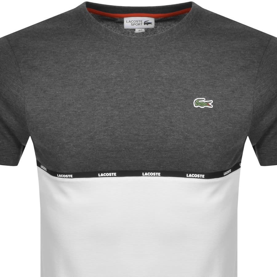 Alternative Image for ProductLacoste Sport Colourblock Logo T Shirt Grey2